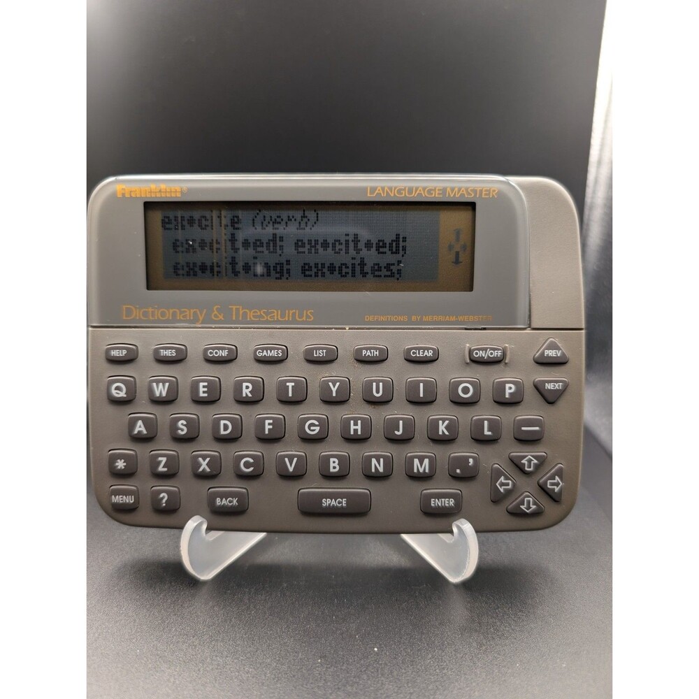 Franklin Language Master LM‑2200 – Works, Bad Pixels on Screen (See Photos)